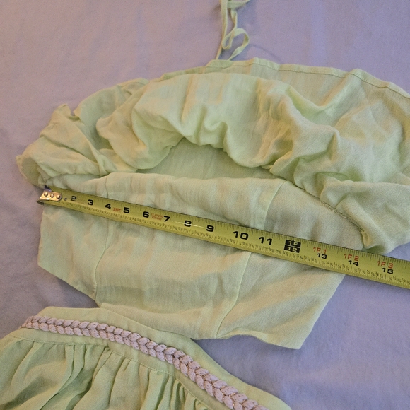 DO+BE Debbie Cut Out Halter Dress Lime Green Mini - Picture 9 of 16